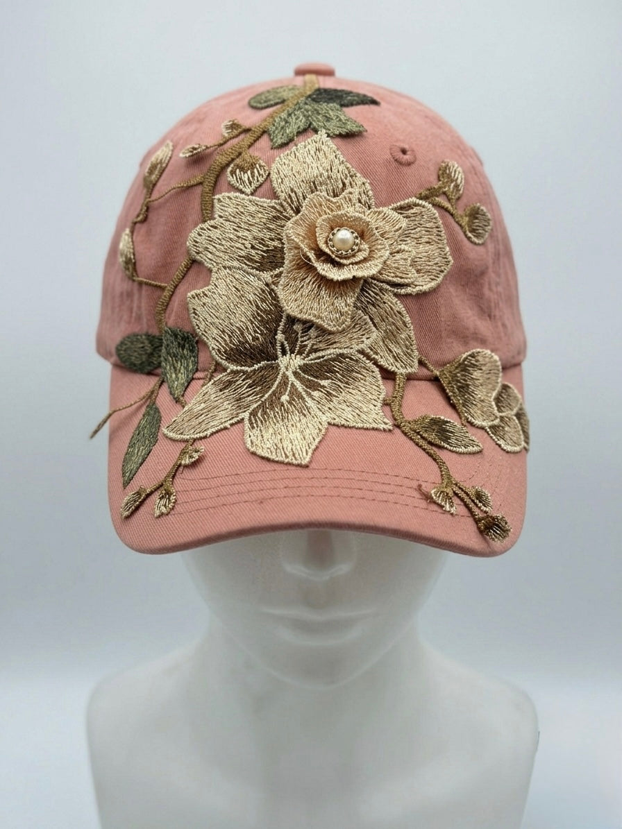 The Gilded Flora Rosewood Dad Hat
