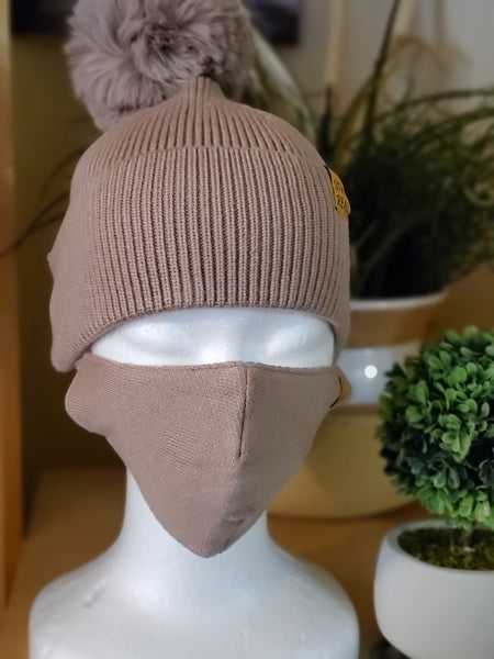 Winter Matching Face Mask And Hat