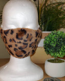 Cheetah Faux Fur Face Mask