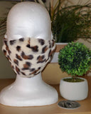 Cheetah Faux Fur Face Mask